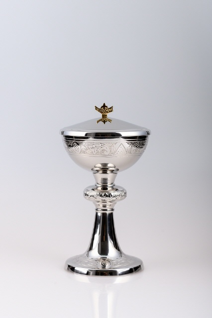 Ciborium Messing vernickelt (32-716)