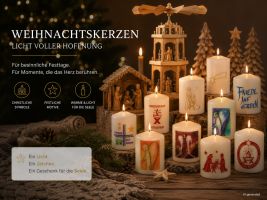 Weihnachtskerzen christlich