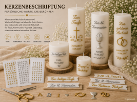 Kerzenbeschriftung