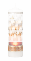 Gedenkkerze Weiß -Gott ist das Licht…-...