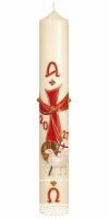 Osterkerze Altarkerze 60 x 8 cm mit 10% BW-Anteil –...
