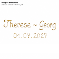 Hochzeitskerze Stumpenkerze mit Lebensbaum & Herzen mit Namen & Datum