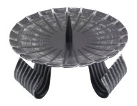 Dreifußleuchter schwarz 12 cm