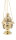 Weihrauchfass H 24 cm, 24 cm, Messing, gold