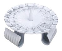 Dreifußleuchter weiss/silber 10 cm