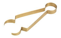 Kohle-Zange Messing 18 cm matt, Länge 18 cm,...