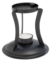 Räucherstövchen schwarz H 12 cm, 12 cm, Eisen,...