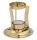 Räucherstövchen messing H 10 cm, Messing, gold, für Teelicht,