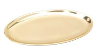 Teller oval 12x6 cm poliert