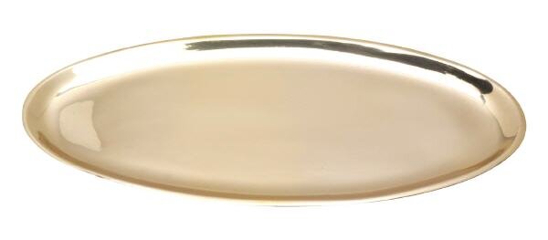 Teller oval 20x11 cm poliert