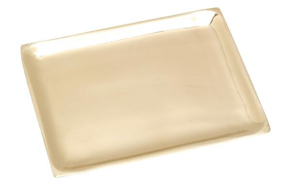 Teller rechteckig 10x7 cm poliert