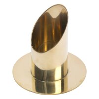 Metallleuchter Gold poliert, für Kerzen Ø 4 cm