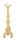 Altar-Leuchter H 55 cm, 55 cm, Messing, gold