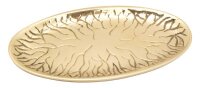 Kerzenteller oval L 17 cm