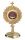 Monstranz H 27 cm, Messing, gold