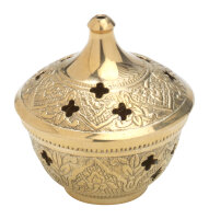 Räucherschälchen D 7 cm, Messing, gold,...