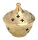 Räucherschälchen D 8 cm, Messing, gold, Siebeinsatz, für Räucherkohle