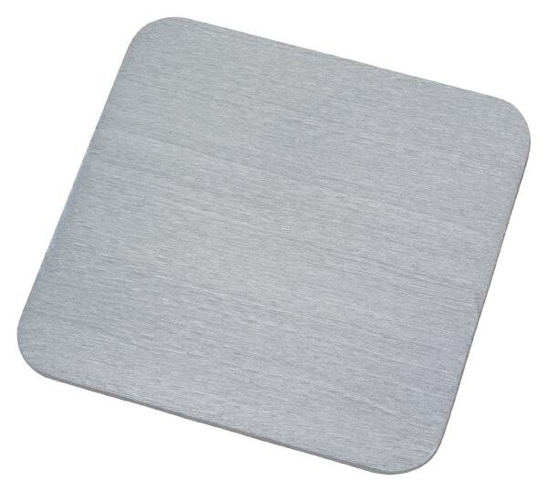 Teller Alu silber 12x12 cm