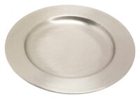 Dekoteller Messing Silber, D Innen 11 cm matt