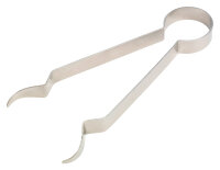 Kohle-Zange 18 cm, Länge 18 cm, Messing vernickelt,...
