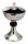 Ciborium H 24 cm, 24 cm, Messing vernickelt, silber