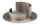 Kerzenhalter rund 8 cm matt silber