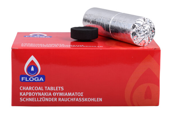 Räucherkohle Ø 4 cm Schnellzünder, 100 Stück