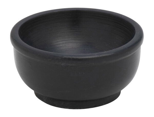 Räucherschale schwarz D 6,5 cm, Speckstein , schwarz, für Räucherkohle