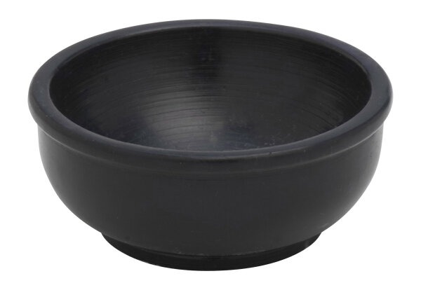 Räucherschale schwarz D 8 cm, Speckstein , schwarz, für Räucherkohle