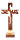 Stehkreuz "Jesus" in Holz 19 cm mit Kerzenhalter