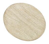 Flachteller Oval Alu gebürstet gold 10 x 8 cm
