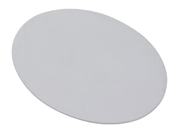 Teller oval Alu weiß 17x12 cm