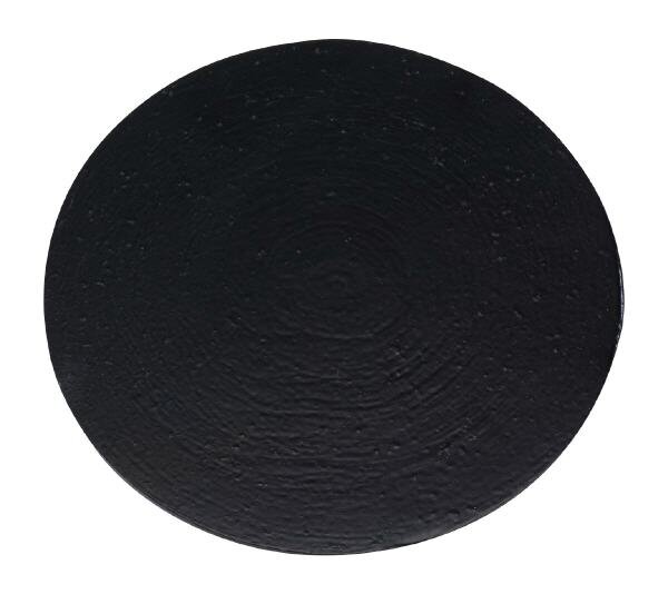 Flachteller rund, Alu Schwarz, Ø 12 cm