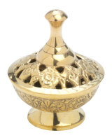 Räucherschälchen Gold H 7 cm mit Gittereinsatz