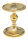 Scheibenleuchter H 12 cm D 11 cm, 12 cm, Messing, gold