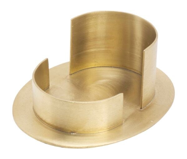 Kerzenhalter oval 6 cm innen gold matt