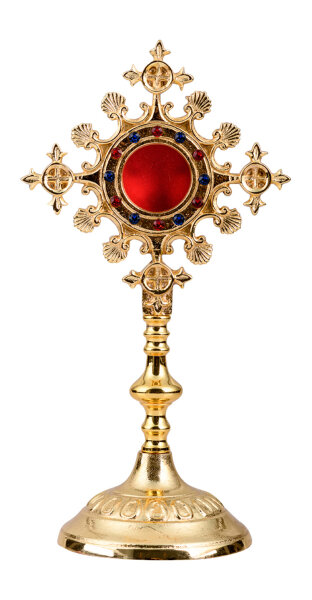 Reliquiar m. Steinen H 25 cm