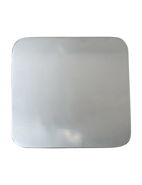 Teller Edelstahl poliert 14x14 cm