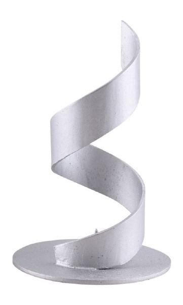 Leuchter Spirale Alu silber D 4 cm