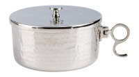 Ciborium vernickelt D 13 cm H 6,5 cm