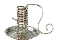 Spiral-Leuchter vernickelt H 12 cm