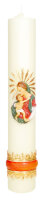 Strahlenmadonna Marienkerze Ø 10 x H 62 cm
