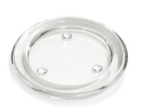 Runder Glasuntersetzer 14 cm, für Kerzen 10 cm...