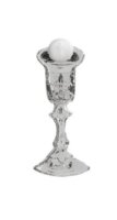 Verzierornament "Kelch mit Hostie" Silber 38 x...