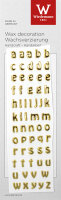 Wachs-Klein-Buchstaben-Set a-z "BASIC " Gold 8...