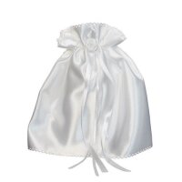 Kerzen Röckchen Weiß aus Satin für Kerzen...
