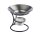 Öllampe Duftlampe "Modern" Schwarz/Silber mit abnehmbarer Duftschale (Model B)