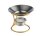 Öllampe Duftlampe "Modern" Gold/Silber mit abnehmbarer Duftschale (Model B)