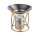 Öllampe Duftlampe "Modern" Gold/Silber mit abnehmbarer Duftschale (Model E)