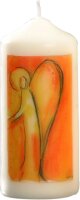 Engelkerze "Schutzengel orange" Elfenbein...